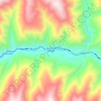 Wori topographic map, elevation, terrain