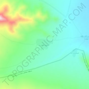 Meyham-e Sofla topographic map, elevation, terrain