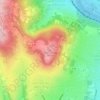Mont Cindre topographic map, elevation, terrain