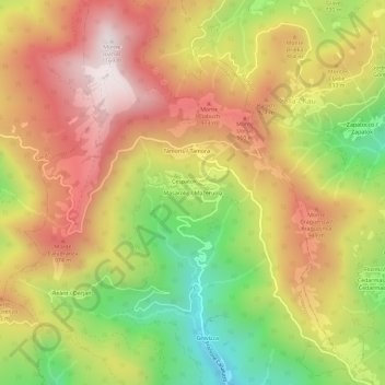 Masarolis topographic map, elevation, terrain