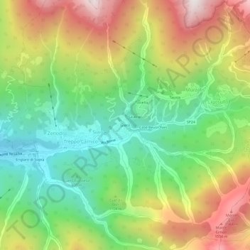 Gleris topographic map, elevation, terrain
