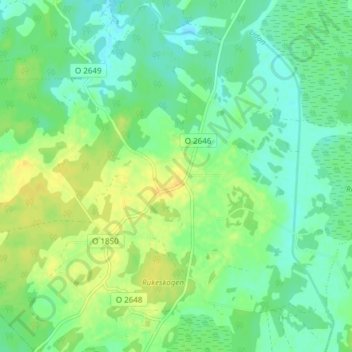 Jäla topographic map, elevation, terrain