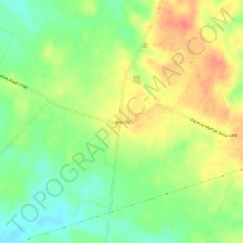 Laneville topographic map, elevation, terrain