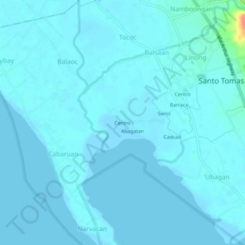 Centro topographic map, elevation, terrain