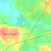 West Lydford topographic map, elevation, terrain