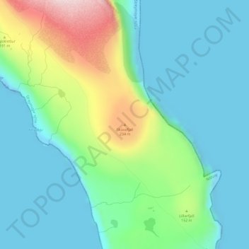 Skúvafjall topographic map, elevation, terrain
