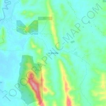 La Escoba topographic map, elevation, terrain