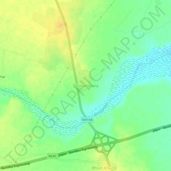Shivrampura topographic map, elevation, terrain