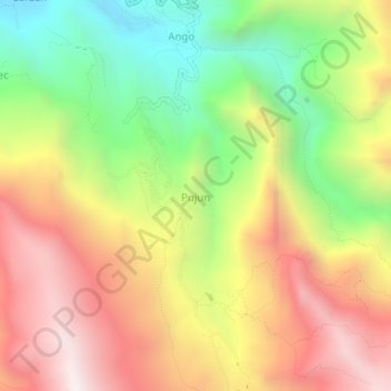 Pujun topographic map, elevation, terrain