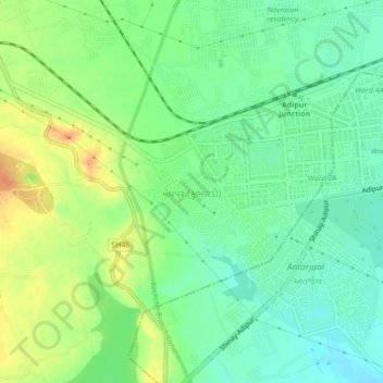 Meghpar (Kumbhardi) topographic map, elevation, terrain