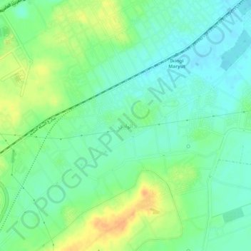 Al Wadi topographic map, elevation, terrain