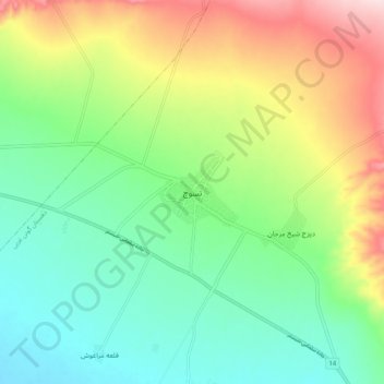 Tasuj topographic map, elevation, terrain