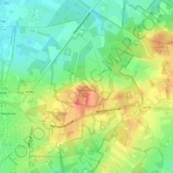 Tankenberg topographic map, elevation, terrain