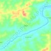 Canoas topographic map, elevation, terrain
