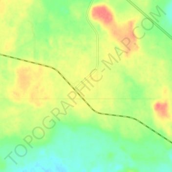 Metiskow topographic map, elevation, terrain