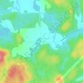 Ferme-Joseph topographic map, elevation, terrain