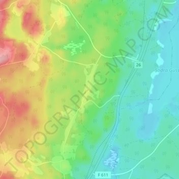 Stenhestra topographic map, elevation, terrain