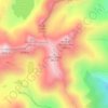 les Picardes topographic map, elevation, terrain