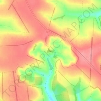 Ямы topographic map, elevation, terrain