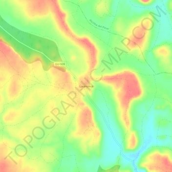 Laranueva topographic map, elevation, terrain