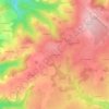 Les Veillards topographic map, elevation, terrain