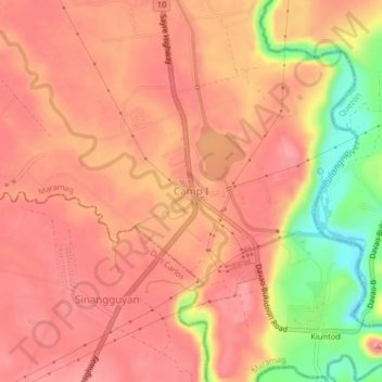 Camp I topographic map, elevation, terrain