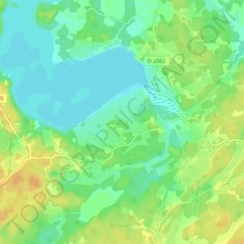 Snärsbo topographic map, elevation, terrain