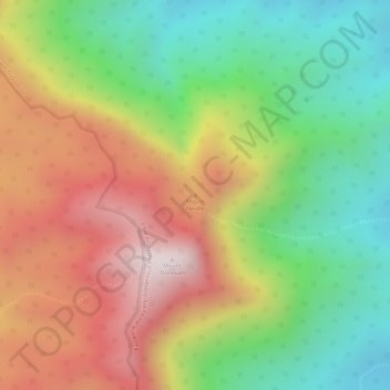 Mount Neville topographic map, elevation, terrain