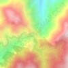 La Corcova topographic map, elevation, terrain