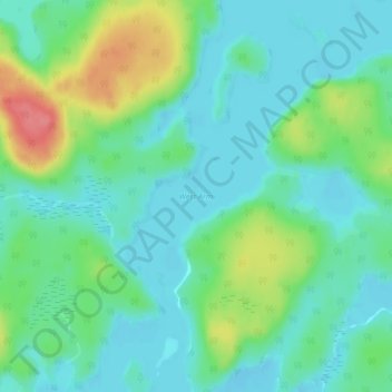 West Arm topographic map, elevation, terrain