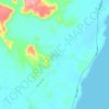 Berkeh khalf topographic map, elevation, terrain