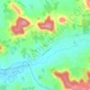 Poujal topographic map, elevation, terrain