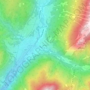Someda topographic map, elevation, terrain