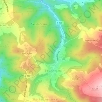 Aussichtspunkt topographic map, elevation, terrain