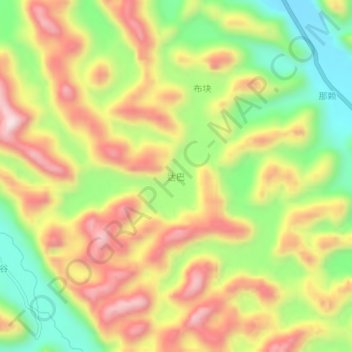 达巴 topographic map, elevation, terrain