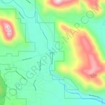 Stabler topographic map, elevation, terrain