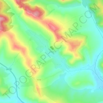 Logig topographic map, elevation, terrain