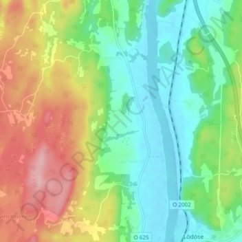 Groröd topographic map, elevation, terrain