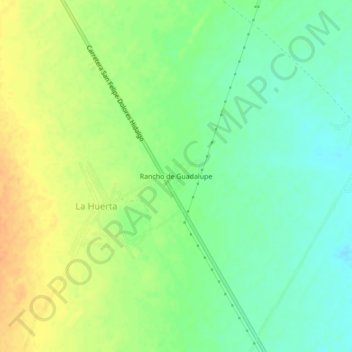 Rancho de Guadalupe topographic map, elevation, terrain