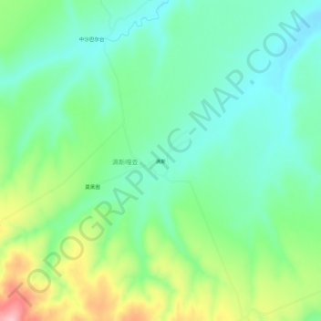 Mans topographic map, elevation, terrain