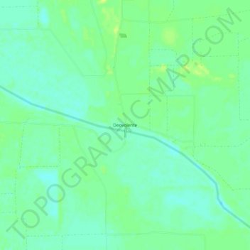 Deovolente topographic map, elevation, terrain