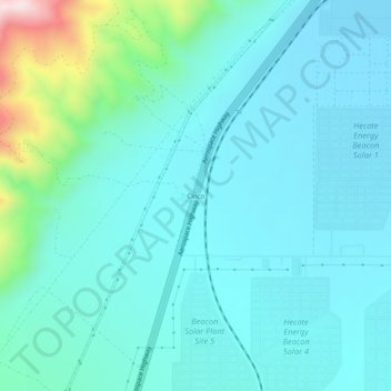 Cinco topographic map, elevation, terrain