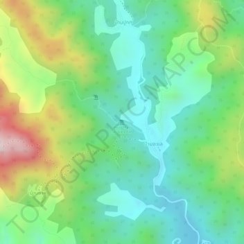 Ban Cha Lae topographic map, elevation, terrain