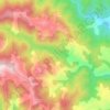 Crveni topographic map, elevation, terrain