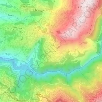 Montiverdi topographic map, elevation, terrain