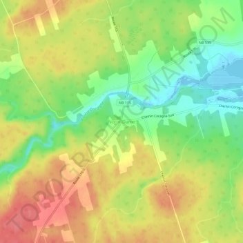 Notre-Dame topographic map, elevation, terrain