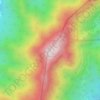 百花山 topographic map, elevation, terrain