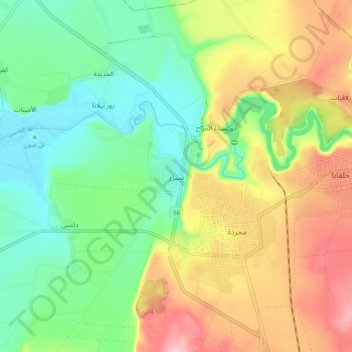 Shizar topographic map, elevation, terrain