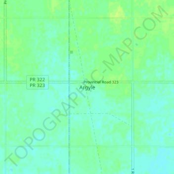 Argyle topographic map, elevation, terrain
