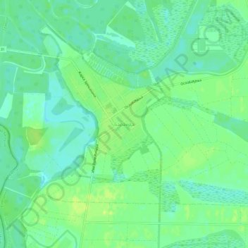 Baranda topographic map, elevation, terrain